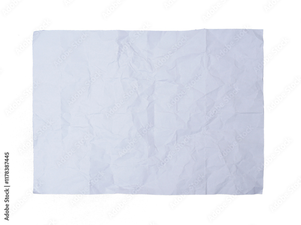 Torn and folded white paper on isolated transparent background Torn and folded white paper on isolated transparent background