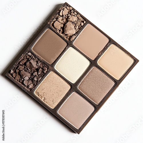 Neutral Eyeshadow Palette: Eight Shades of Elegance photo