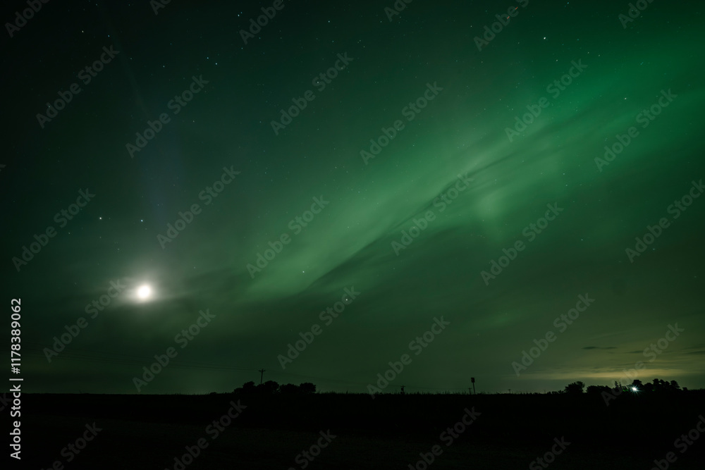 Northern Lights over a Farm Northern Lights over a Farm
