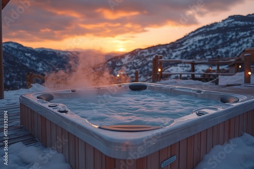 jacuzzi on winter
