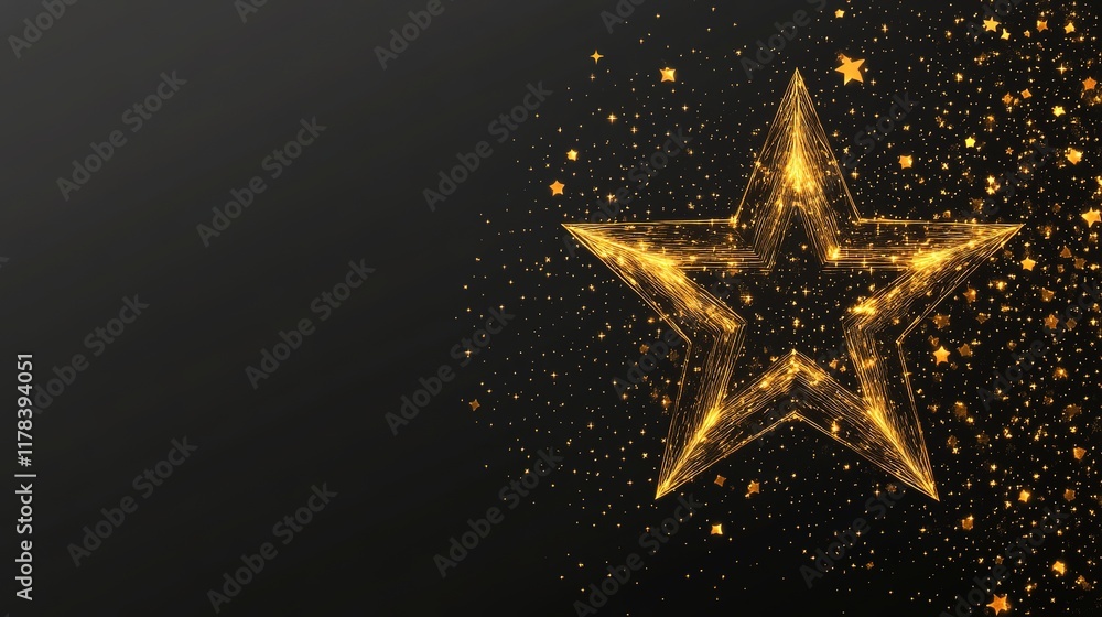 Shining Gold Star Isolated on a Transparent Background. Created with Generative AI for Versatile Design Use. Shining Gold Star Isolated on a Transparent Background. Created with Generative AI for Versatile Design Use.