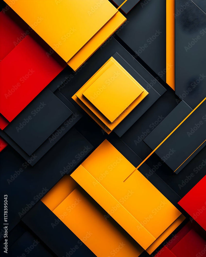 Abstract Geometric Shapes: Bold Colors, Dynamic Design Abstract Geometric Shapes: Bold Colors, Dynamic Design