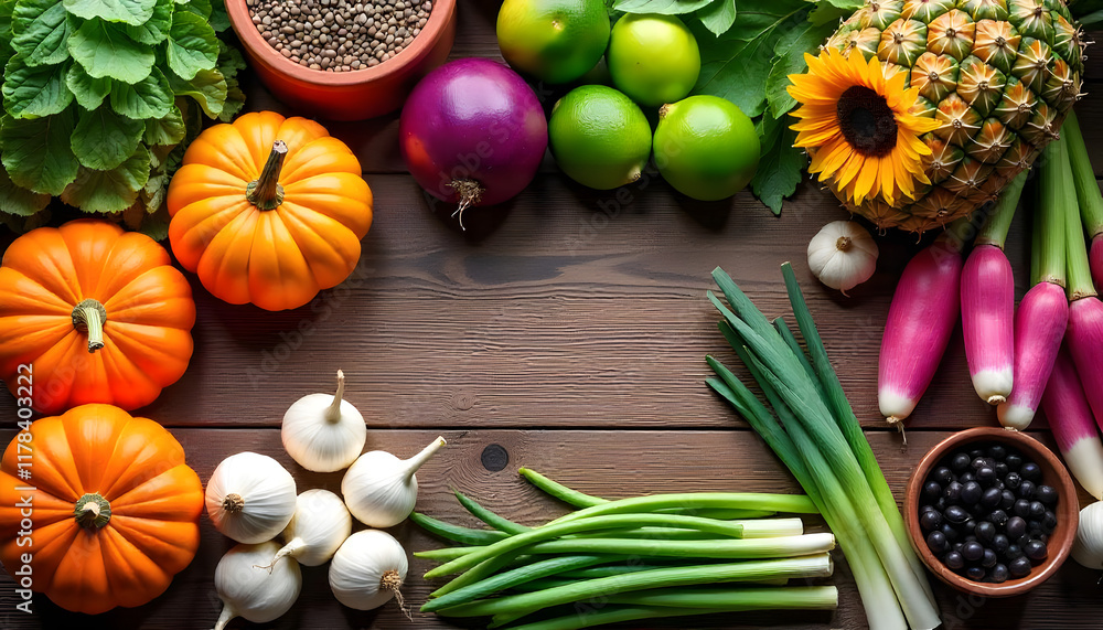 fresh vegetables on a wooden table fresh vegetables on a wooden table