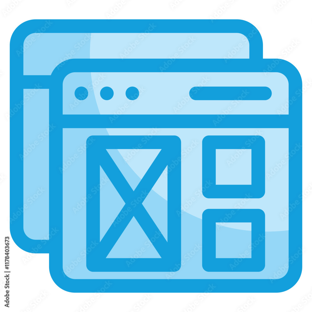 Web Layout Icon Element For Design Web Layout Icon Element For Design