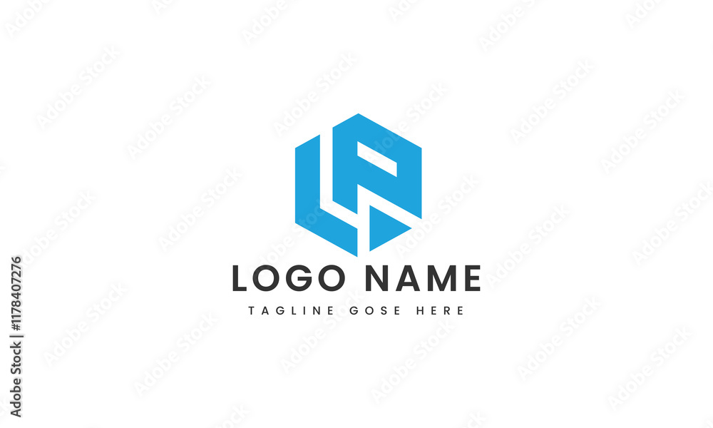 Fototapeta premium lp letter custom logo design