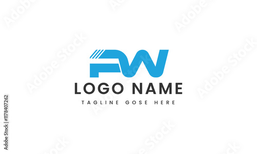 fw letter custom logo design photo