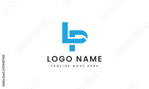 lp letter custom logo design