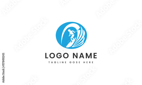 flat custom logo design