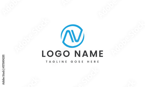
abstract Branding letter v logo template design