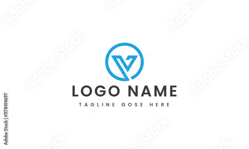 
abstract Branding letter v logo template design