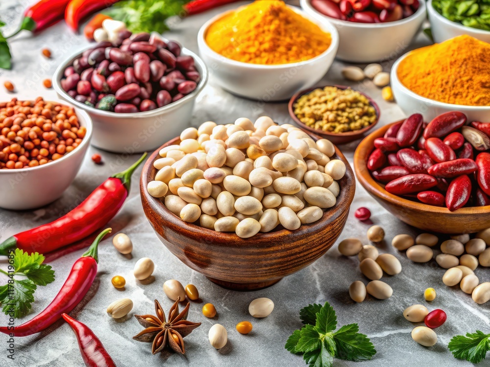 Akud Beans Spices Panoramic Marble Photography, Food Photography, White Marble, Healthy Food, Indian Cuisine Akud Beans Spices Panoramic Marble Photography, Food Photography, White Marble, Healthy Food, Indian Cuisine