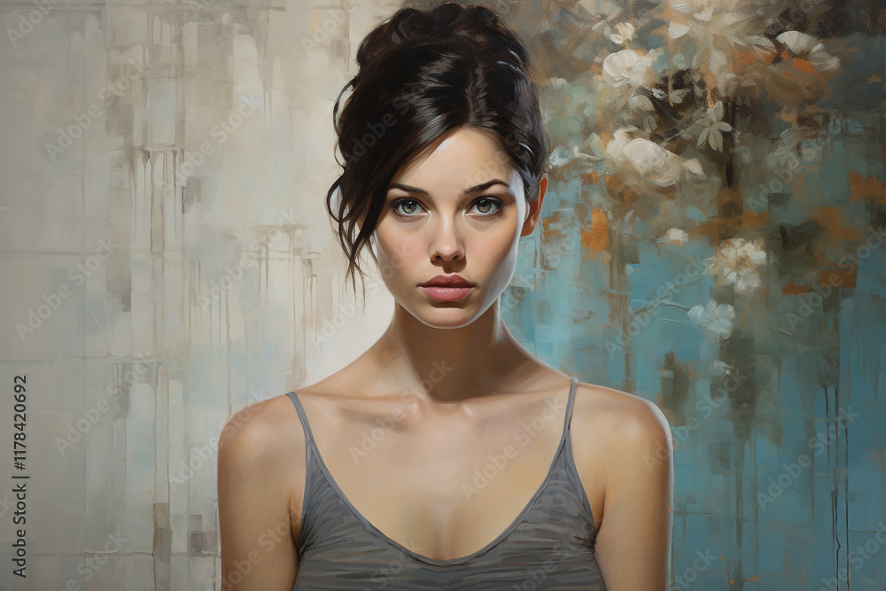 Striking Elegance: Portrait of a Model Striking Elegance: Portrait of a Model
