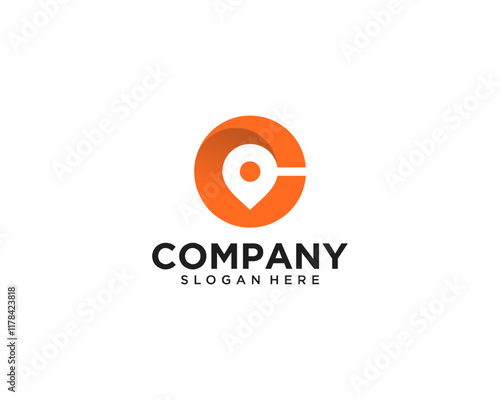 C letter logo location
