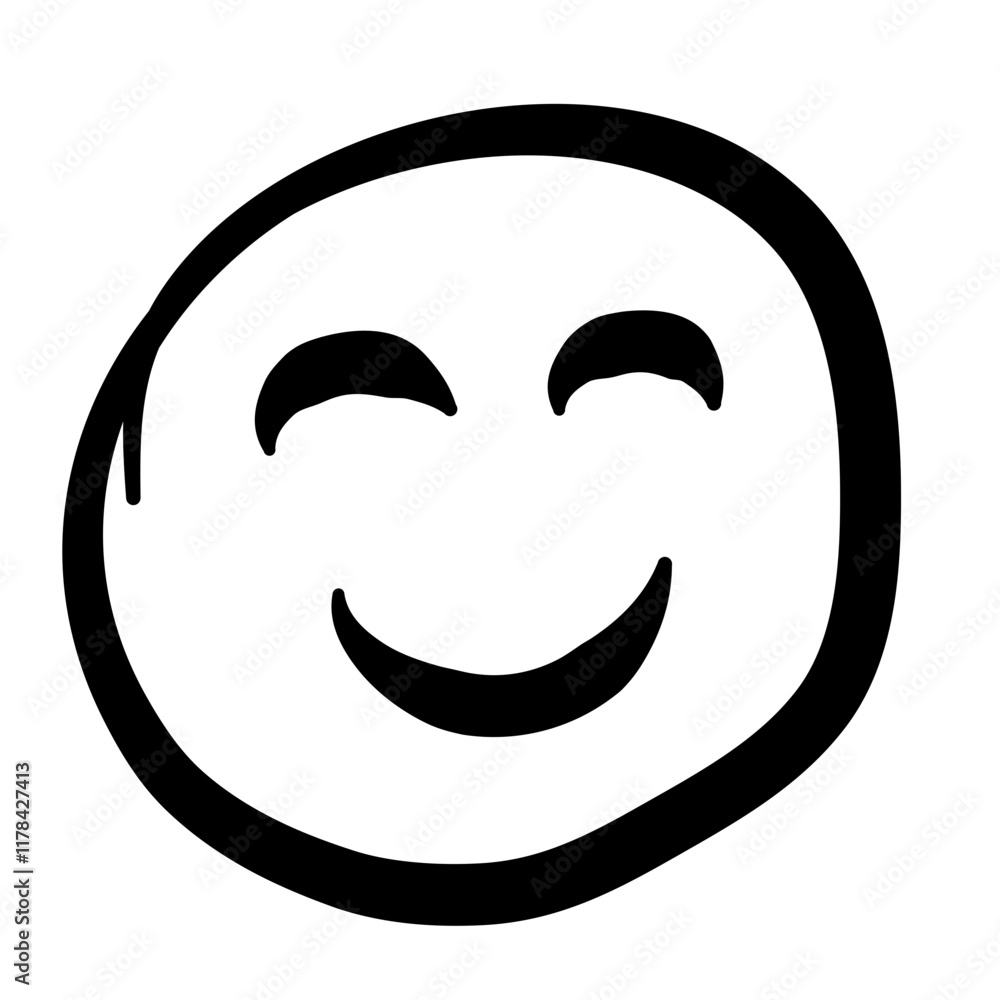Hand Drawn Sketch Emoji with Different Emotion and Mood Hand Drawn Sketch Emoji with Different Emotion and Mood