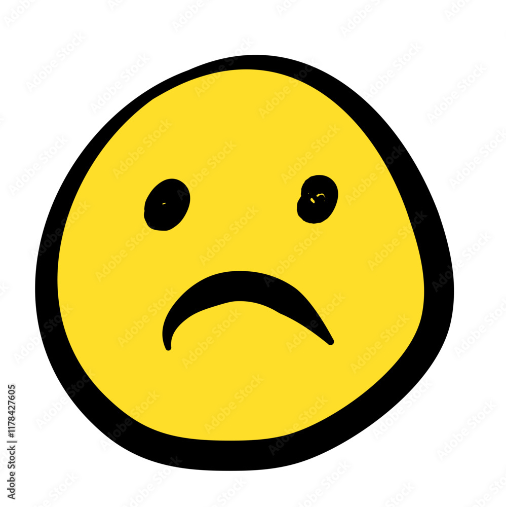 Hand Drawn Sketch Emoji with Different Emotion and Mood Hand Drawn Sketch Emoji with Different Emotion and Mood