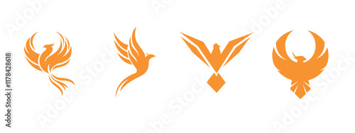 icon set phoenix logo design