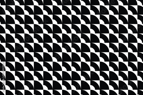 A striking black-and-white pattern design