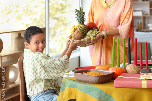 African-American mother wit...