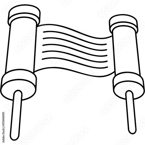 Torah Scroll Icon