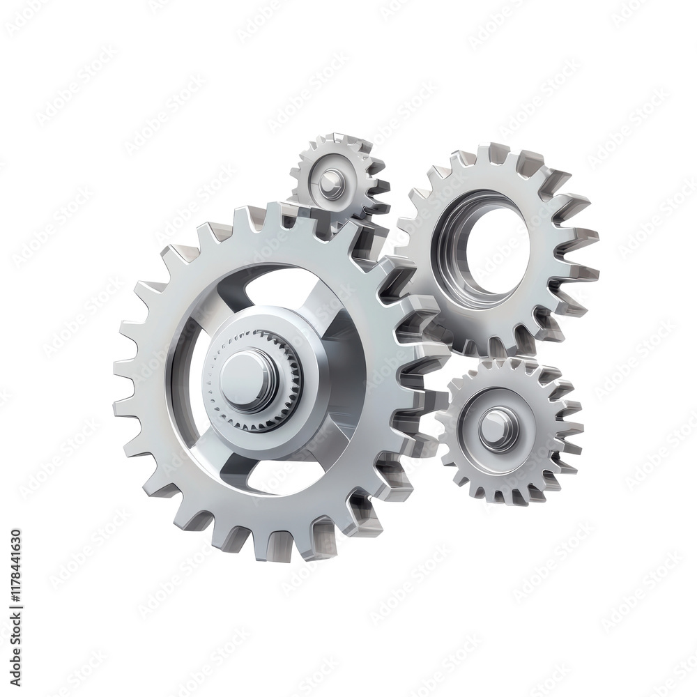 Combination of Metal Gears in Different Sizes and Shapes Combination of Metal Gears in Different Sizes and Shapes
