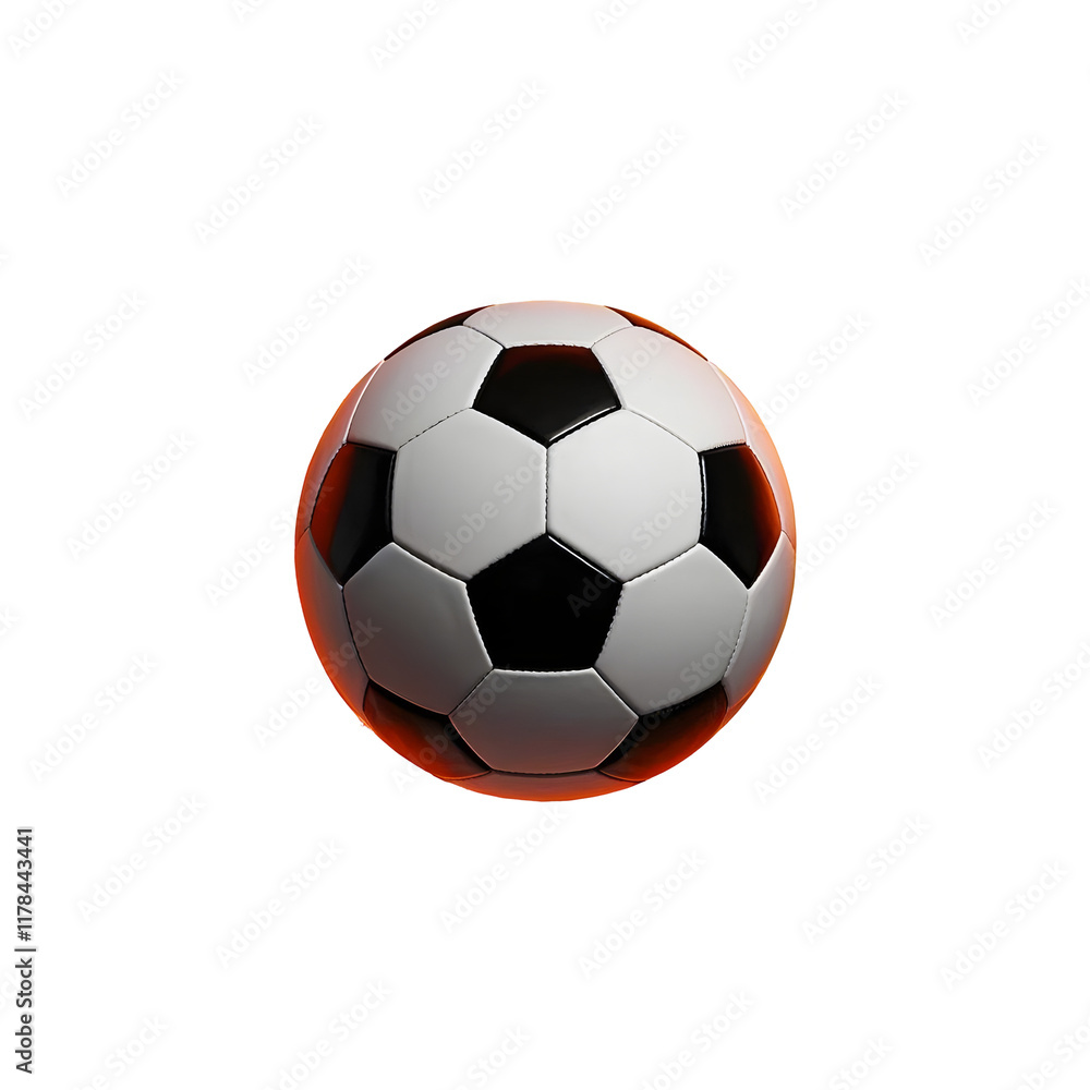 Fiery soccer ball a dramatic visual for sports