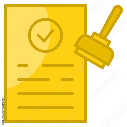 Permit  Icon Element For Design