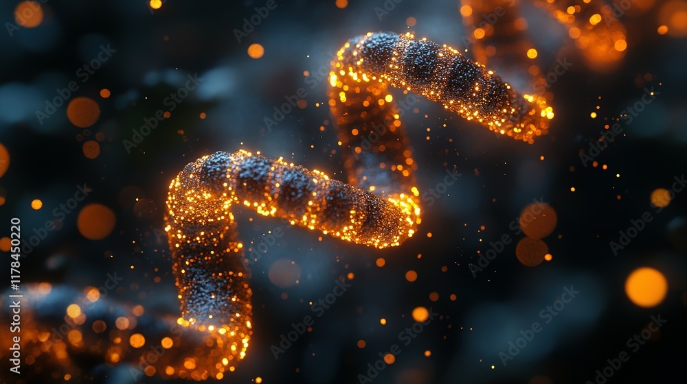 Glittering Spirals of Light Dance in Darkness Glittering Spirals of Light Dance in Darkness