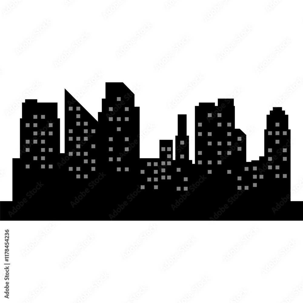 Fototapeta premium Skyscape City Shiloute