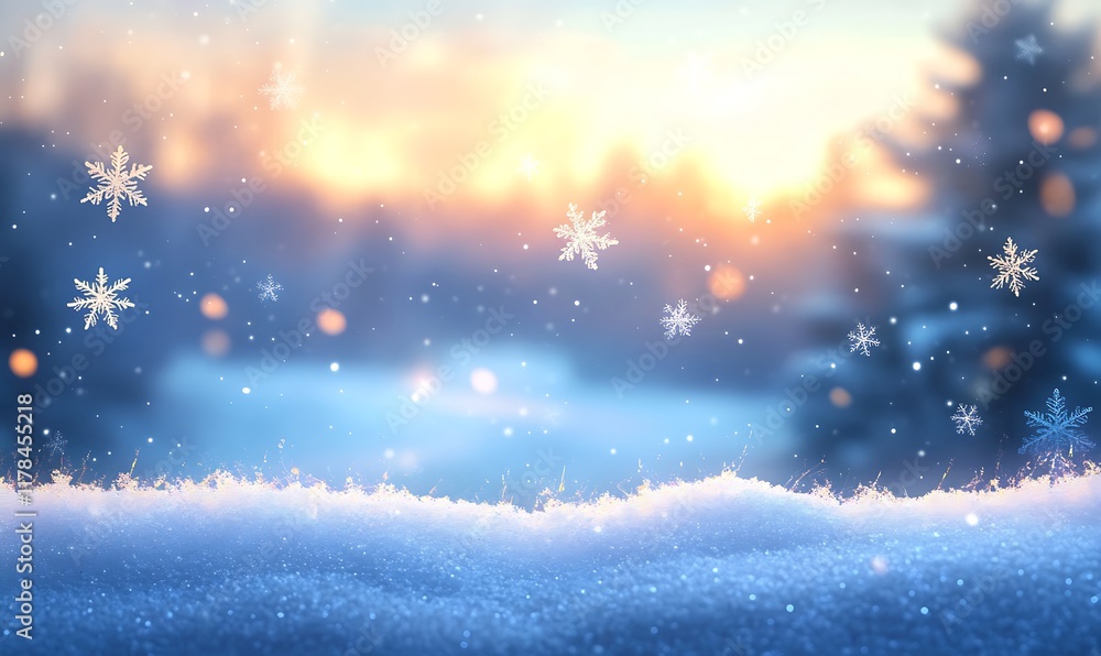 A close-up of delicate snowflakes resting on a frosted windowpane, with blurred snowy fields in the background A close-up of delicate snowflakes resting on a frosted windowpane, with blurred snowy fields in the background
