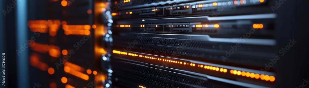 Server infrastructure management data center digital solutions technology close-up innovation Server infrastructure management data center digital solutions technology close-up innovation