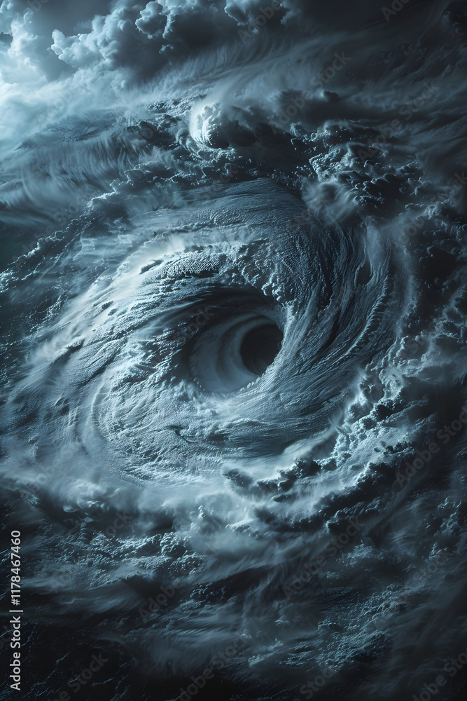 Cataclysmic Power: The Eye of a Ferocious Hurricane Over a Turbulent Sea - Witness Nature's Raw Fury Cataclysmic Power: The Eye of a Ferocious Hurricane Over a Turbulent Sea - Witness Nature's Raw Fury