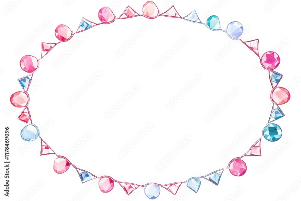 Diamond frame border necklace jewelry circle. Diamond frame border necklace jewelry circle.