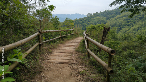 Peaceful Bamboo Trail: A se...