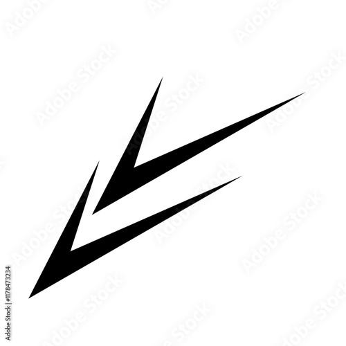 Fotografija Sharp Abstract Element Shapes