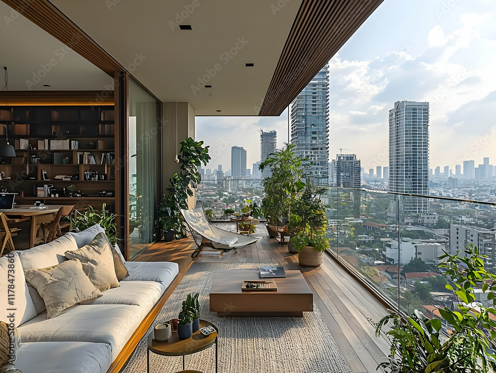 Urban Oasis: Balcony Design with City Views Urban Oasis: Balcony Design with City Views