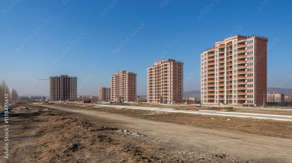Urban Development of Residential Towers in Clear Sky Urban Development of Residential Towers in Clear Sky