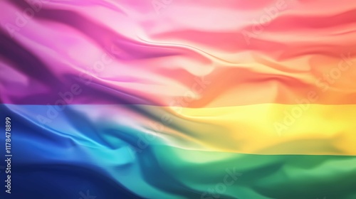 Colorful rainbow LGBTQ.
