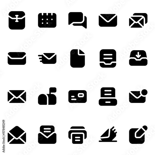 Email with solid style, perfect for user interface projects