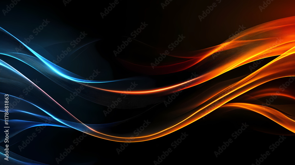 Light and shadow waves on a deep background Light and shadow waves on a deep background