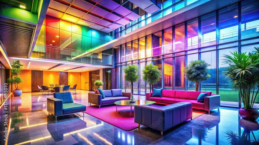 Fototapeta premium Diffused Architectural Photography, Modern Interior, Soft Light
