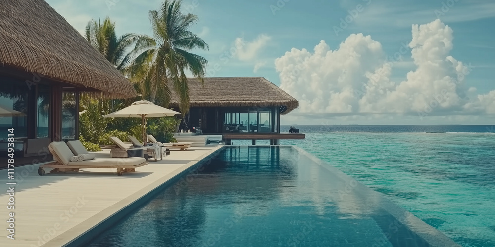 Fototapeta premium Atolls Relaxing fluid imagery for promoting
