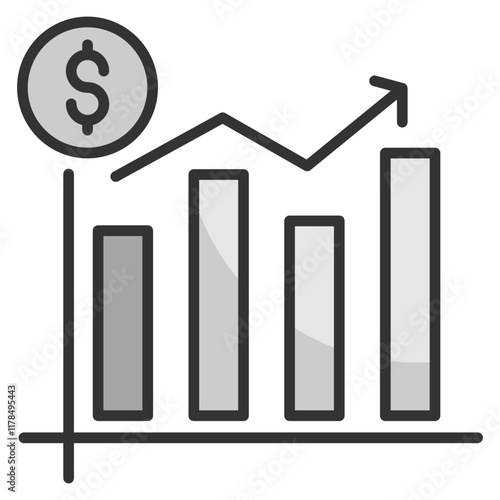 Data Capitalization  Icon Element For Design