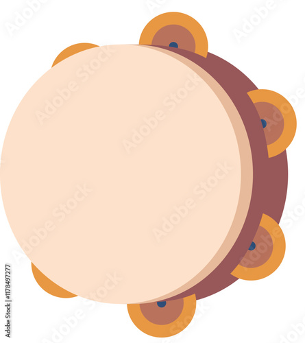 Tribal tambourine percussion music instrument