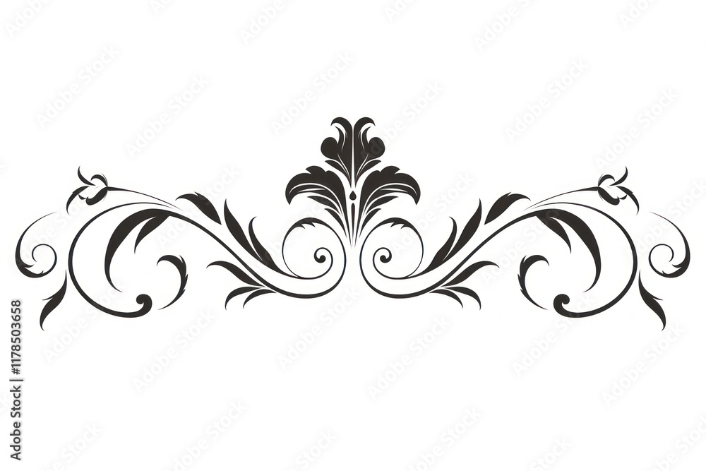 Fototapeta premium Pattern drawing white black.