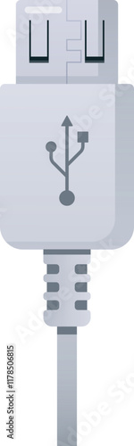 usb type connector vector illustration