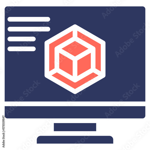 3D Modeling Icon Icon