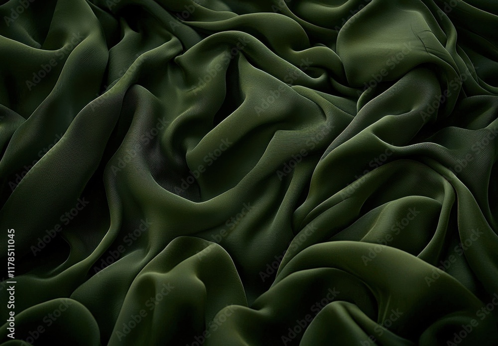 Deep Forest Green Fabric Texture Deep Forest Green Fabric Texture