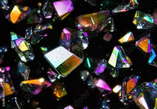 Microscopic Crystal Structures: A Colorful Exploration