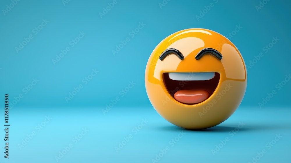 Fototapeta premium Joyful Emoji Illustration