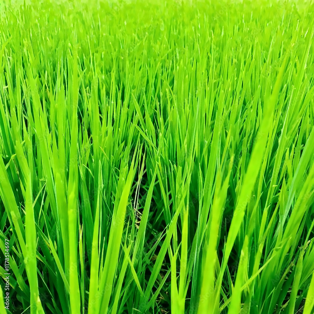 Naklejka premium 잔디,풀,식물,벼,논,농장,목초,농장,재배 
